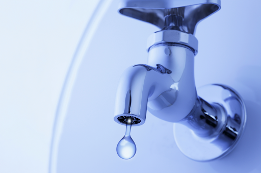 A leaking faucet.